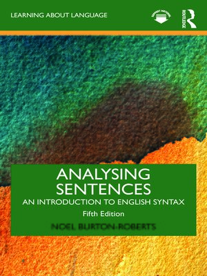 cover image of Analysing Sentences